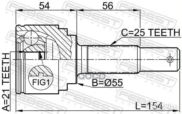 ШРУС внешний nissan almera N16 00-06 0210-QG15