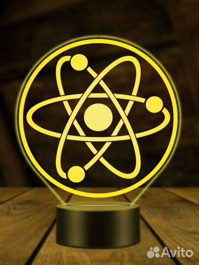 Атом ночник светильник