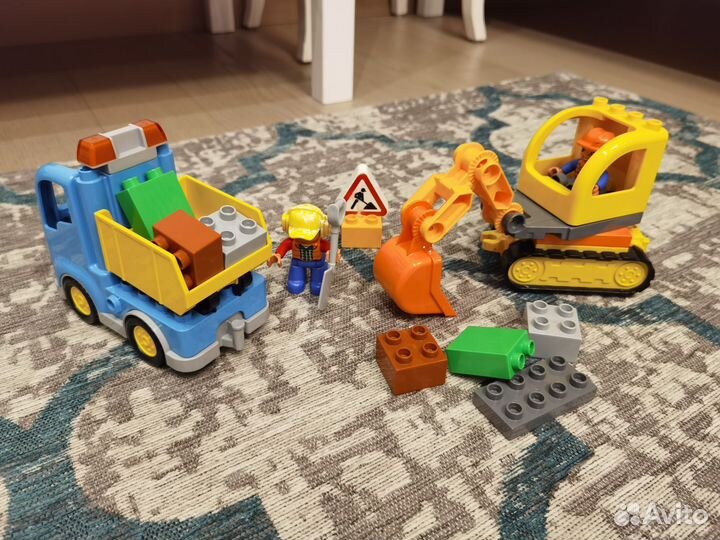 Lego duplo 10812 Грузовик и гусеничный экскаватор