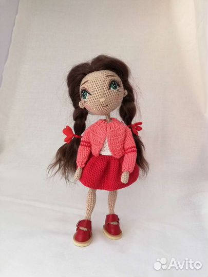 Интерьерная вязаная кукла