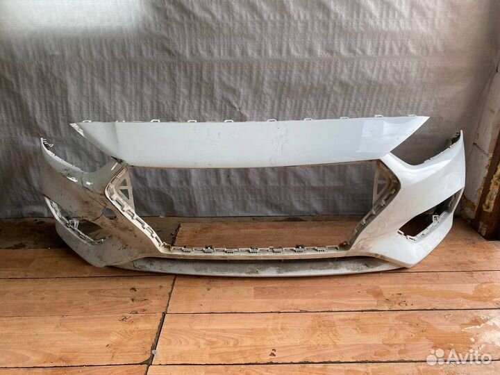 Бампер передний белый Hyundai Solaris 2017-2020