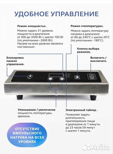 Плита электрическая индукционная gastrorag TZ