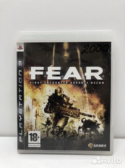 Диск Fear first encounter assault recon на PS3