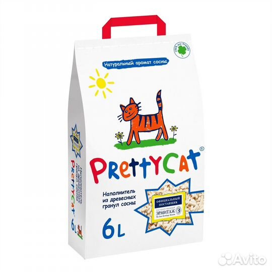 PrettyCat древесный наполнитель