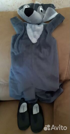 Новогодний костюм волка рост92-122