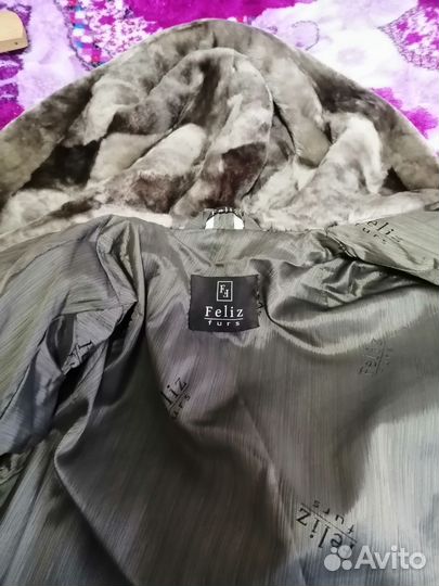 Мутоновая шуба 56 размер