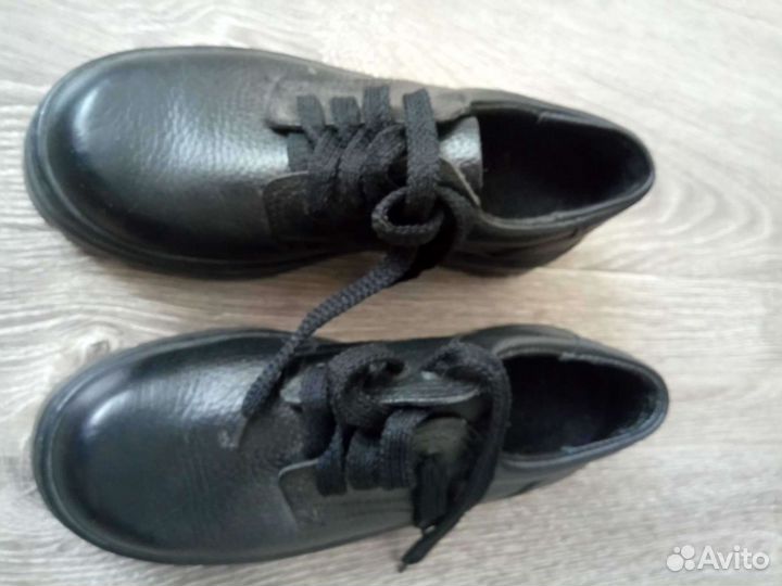 Ботинки кожаные