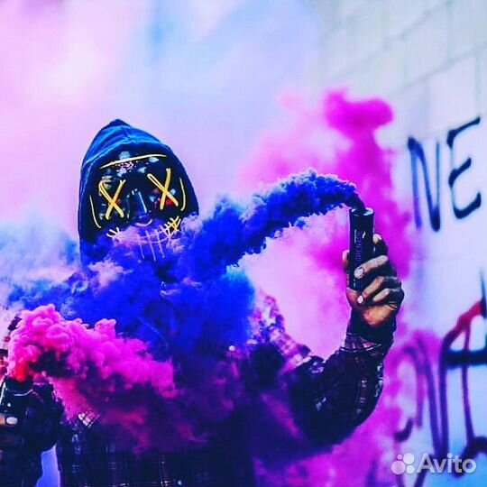 Неоновая маска Судная ночь