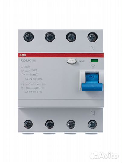 ABB F204AC узо 4Р 40А 300mA (AC)