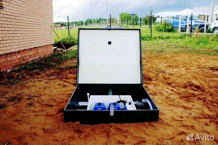 Септик без откачки под ключ + монтаж