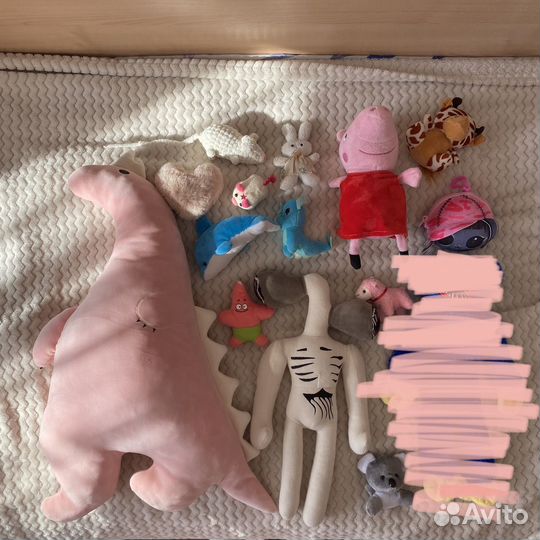 Мягкие плюшевые игрушки пакетом