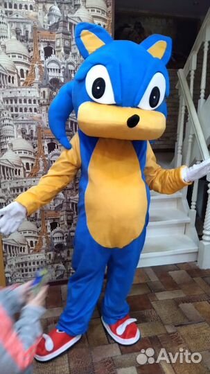 Супер герой Соник анимация ростовая кукла