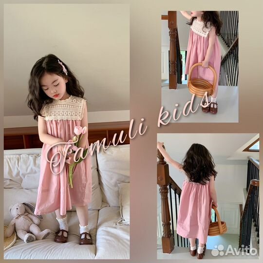 Платье летнее для девочки 92-140