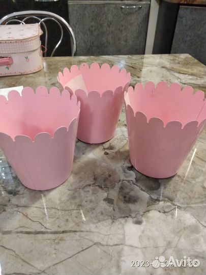 3кашпо из оцинкованной стали икеа