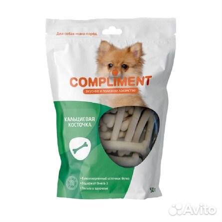 Compliment лак-во Кальцевые косточки для собак мин