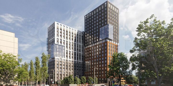 2-к. квартира, 68,3 м², 2/22 эт.