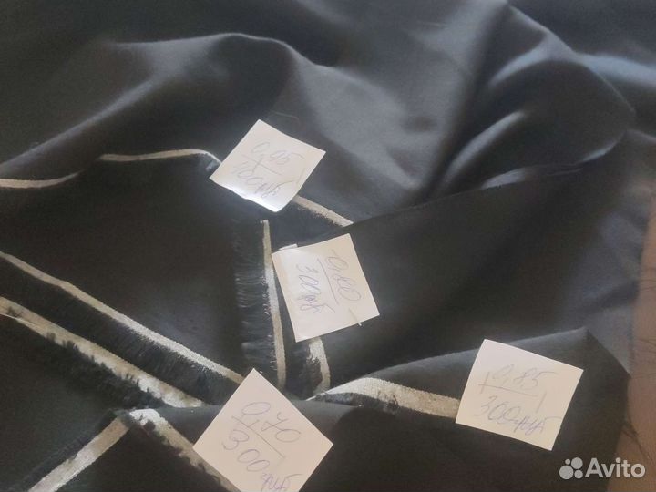 Отрезы тканей, паплин, гипюр, парча, полушерсть