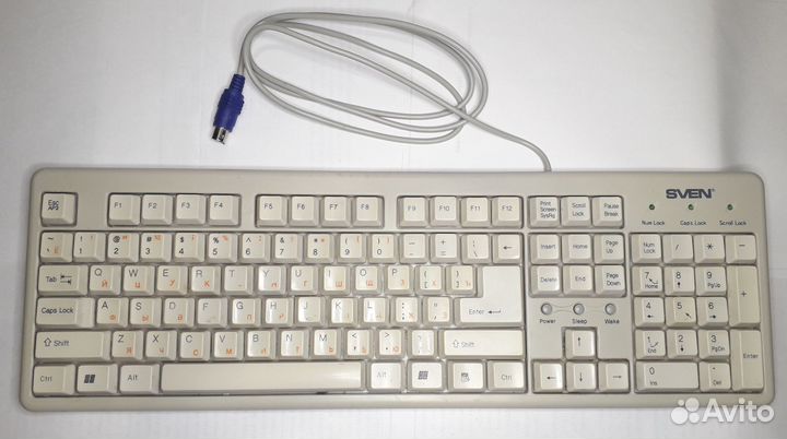PS/2 клавиатура Sven Slim 303