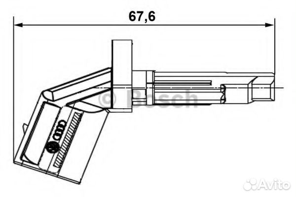 Bosch 0 265 007 930 Датчик ABS audi A4A5A6Q5R8 02