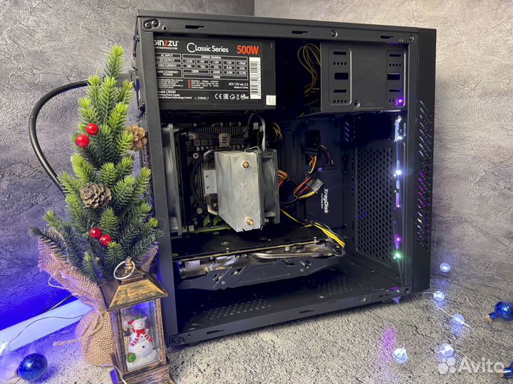 Игровой компьютер с подсветкой 8 ядер/16/512/RX580
