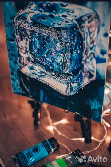 Картина маслом живопись акрилом