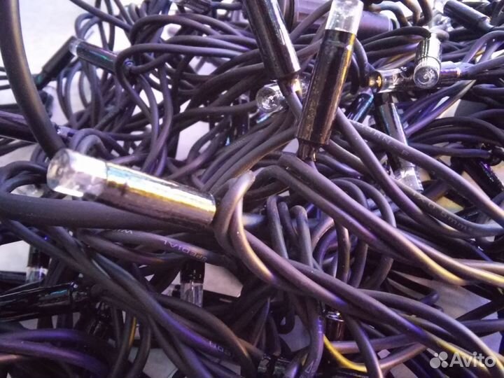 Гирлянда уличная 6 м каучук, бахрома Премиум