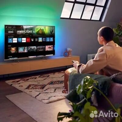 Новый телевизор Philips 55 дюймов с подсветкой