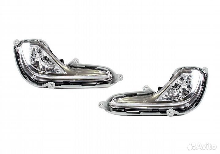Противотуманные фары на hyundai solaris 2010-2014