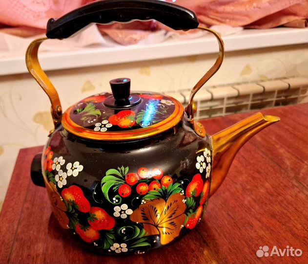 Чайник электрический хохлома, новый