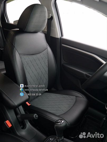 Авточехлы Лада Веста (SW Cross) Alkantara