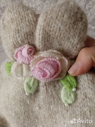 Шапка на девочку 3-6лет