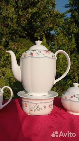 Чайное трио Villeroy boch чайник сахарница