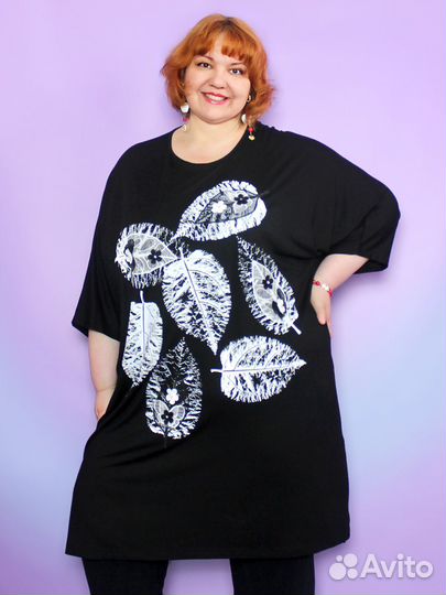 Туника Турция большого размера 68-70 72-74