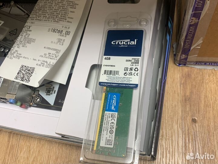 Комплект Asus b365-plus + g5420 + ddr4 4gb чек