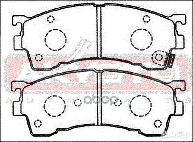 Колодки тормозные дисковые передние AKD-1188 AK