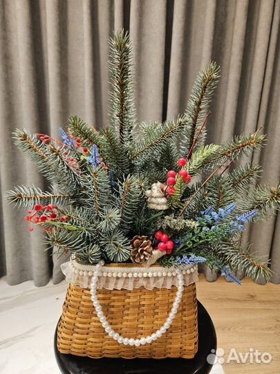 Новогодняя композиция на стол