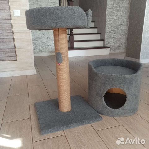 Когтеточка домик для кошки бу