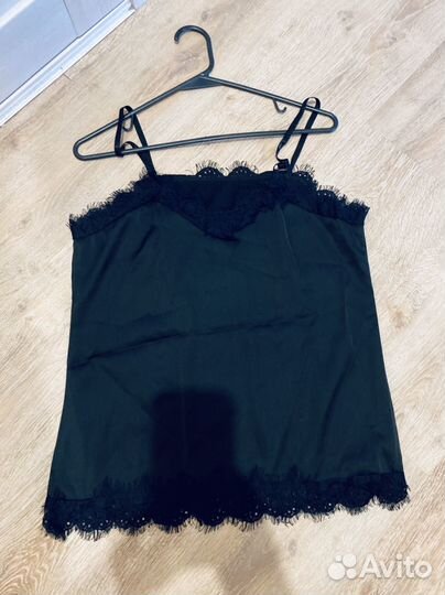 Майка бельевая с круживом