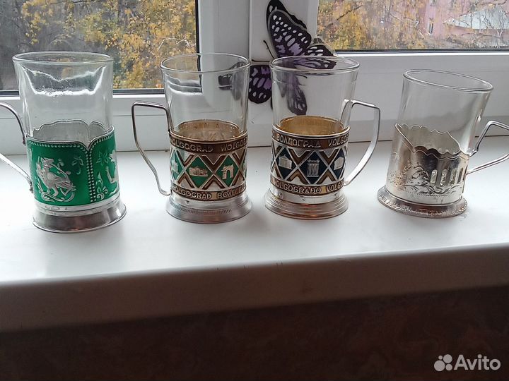 Подстаканники 4 шт СССР