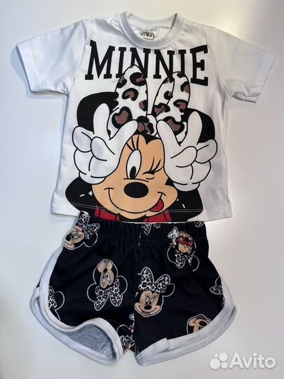 Футболка+шорты с Минни 92