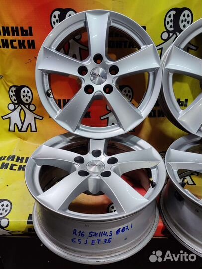 Литьё R16 5*114.3 dia67.1 et 35 6.5J Dezent