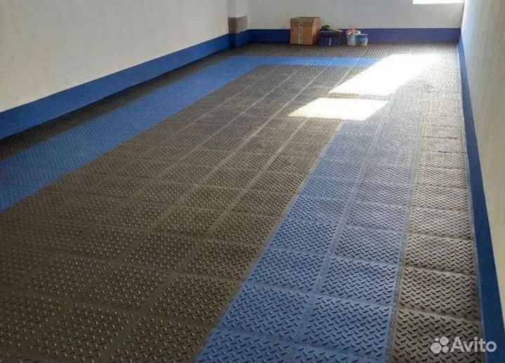 Модульная плитка пвх для гаража