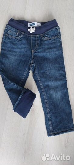 Джинсы детские, утеплённые