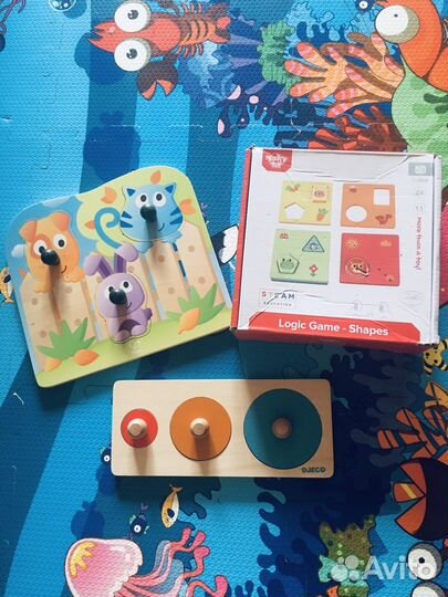 Рамки вкладыши, развивающие игрушки