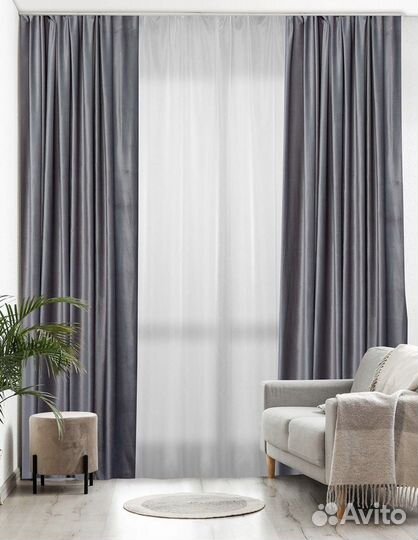 Шторы новые Бархат LUX (Пошив штор)