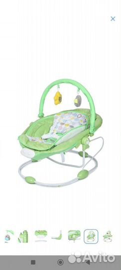 Электронные качели детские Babyton Funny Time 2в1