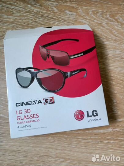 Очки для 3d lg 4 пары