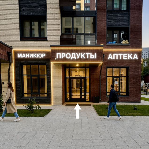 Под кофейню, аптеку, салон, груминг, 40м2
