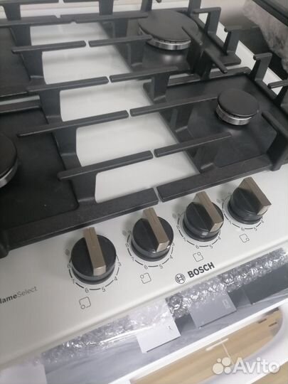 Газовая варочная панель Bosch новая белая 6 серия