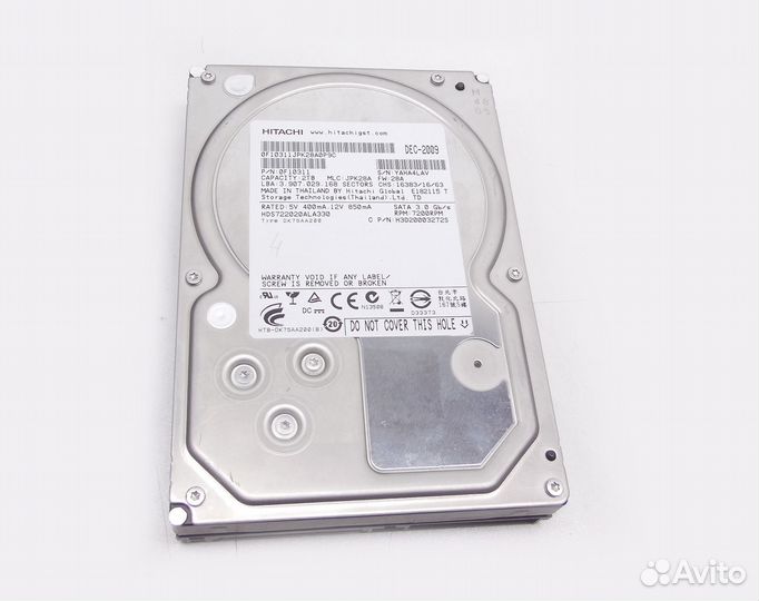 Жесткий диск HDD SATA 2Tb Hitachi Deskstar 7K2000 HDS722020ALA330